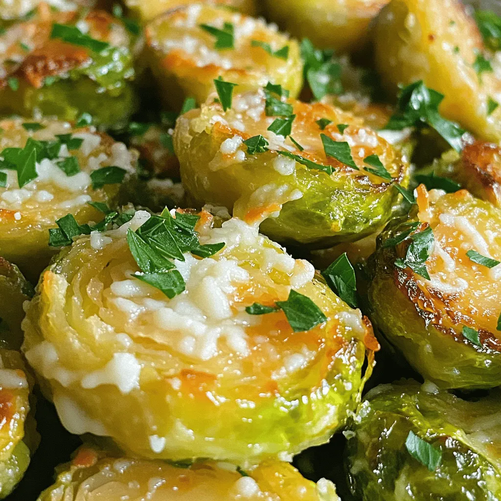 Crispy Garlic Parmesan Brussels Sprouts Perfectly Roasted