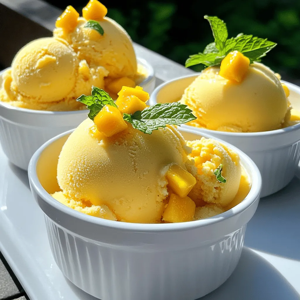 Mango Sorbet Delicious and Refreshing Summer Treat