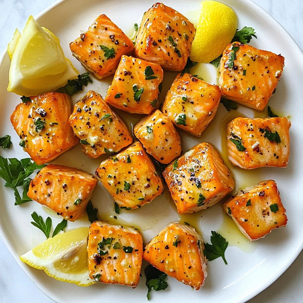 Garlic Butter Salmon Bites Easy and Tasty Recipe