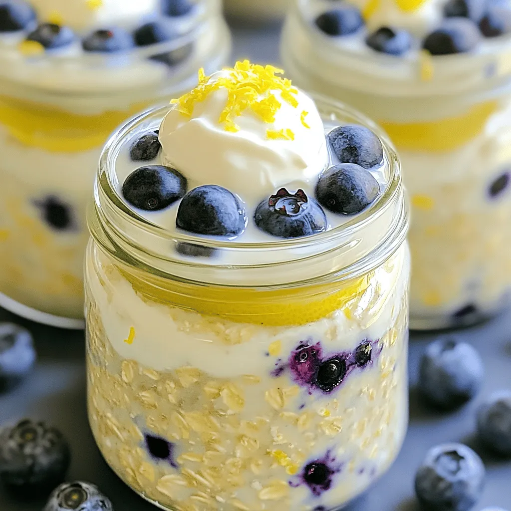 Lemon Blueberry Overnight Oats Tasty Breakfast Boost