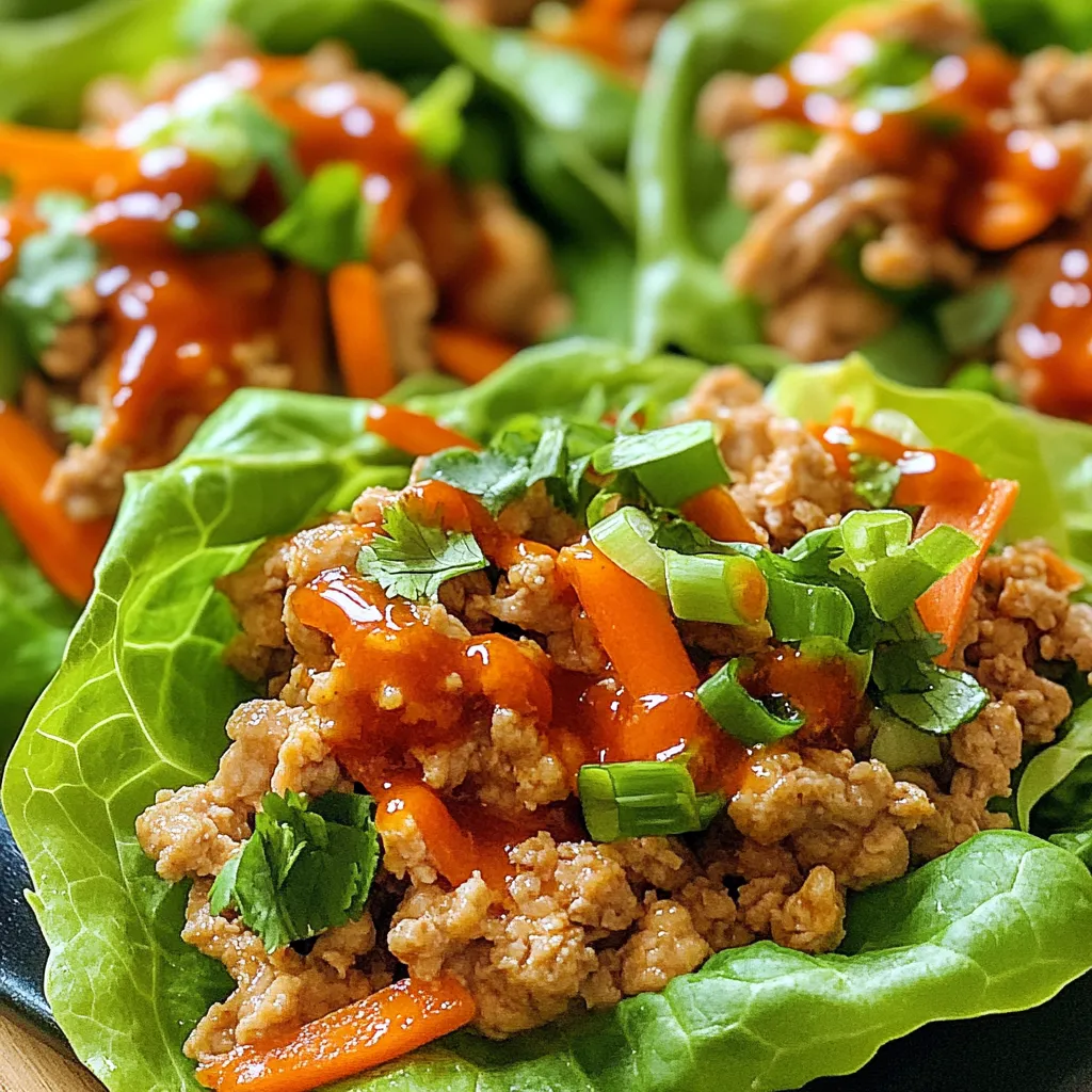 Sweet Chili Turkey Lettuce Wraps Flavorful and Fresh Meal
