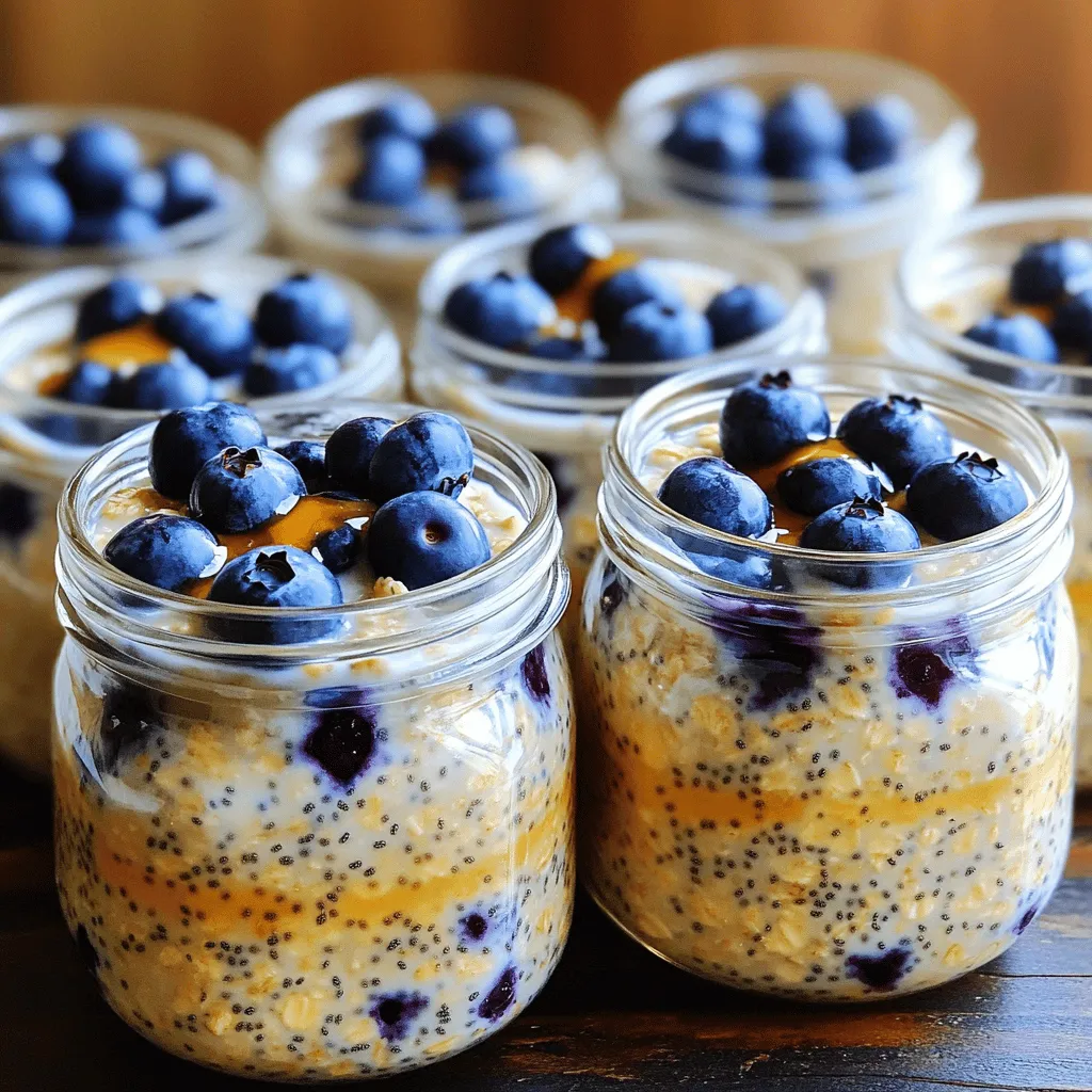 Blueberry Almond Overnight Oats Easy and Tasty Recipe