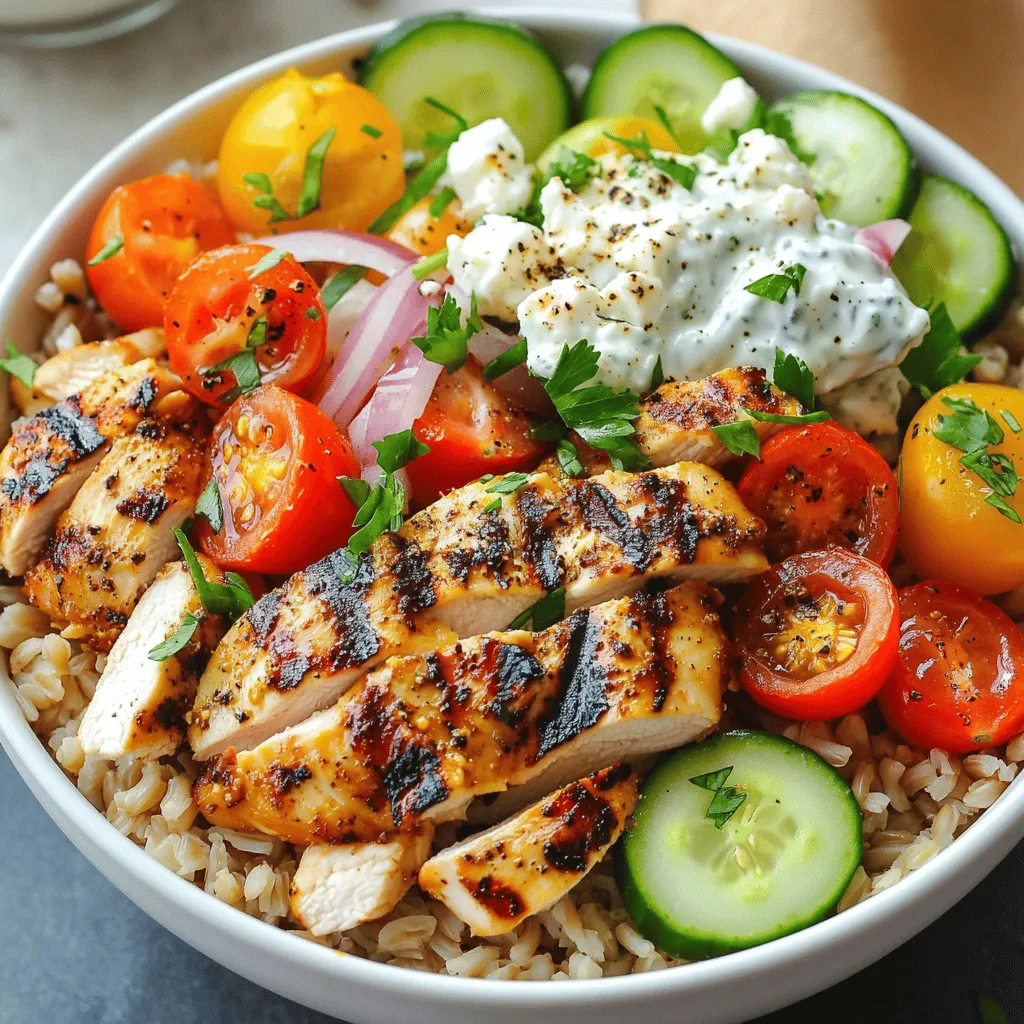 Easy Chicken Gyro Bowls Flavorful and Simple Meal