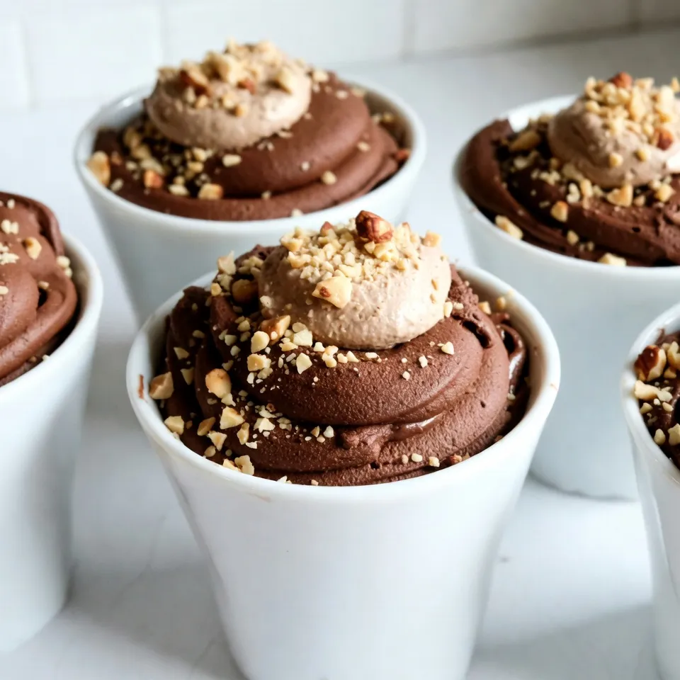 Chocolate Hazelnut Mousse Cups Delicious Dessert Delight