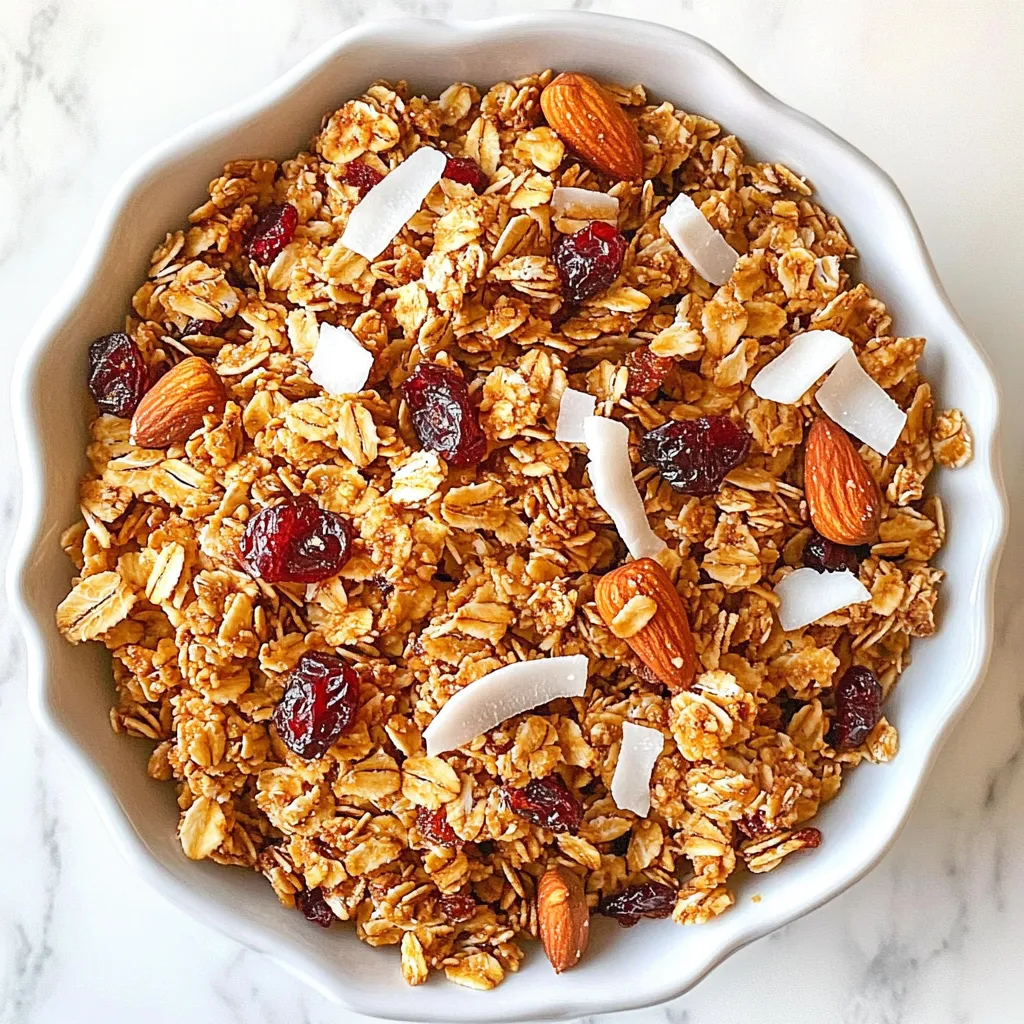 Maple Brown Sugar Granola Crunchy and Healthy Snack