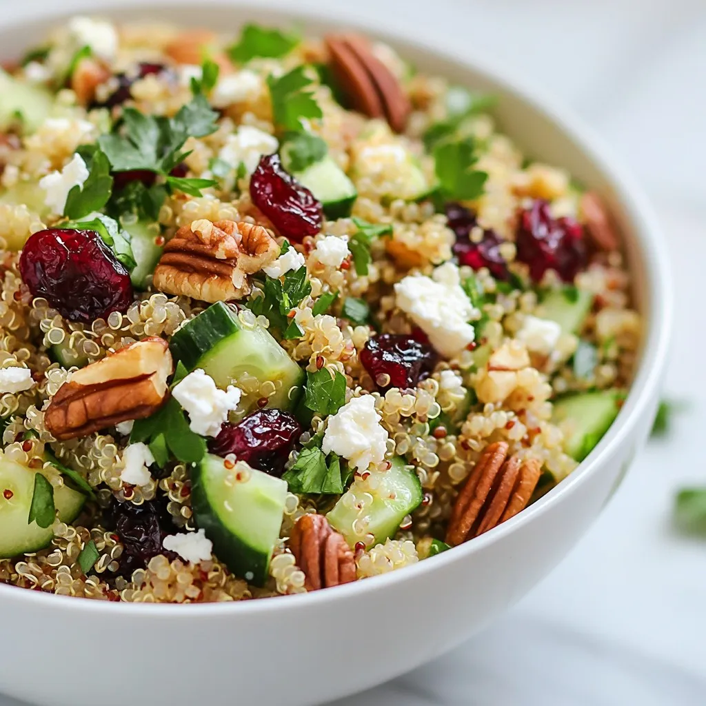 Cranberry Pecan Quinoa Salad Fresh and Healthy Delight