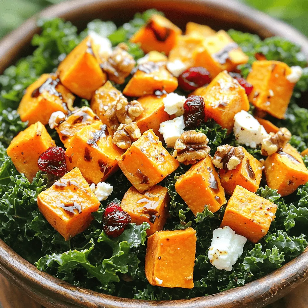 Roasted Sweet Potato Kale Salad Tasty and Healthy Meal
