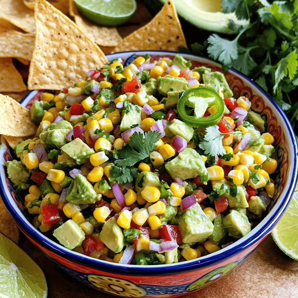 Zesty Avocado Corn Salsa Fresh and Flavorful Snack