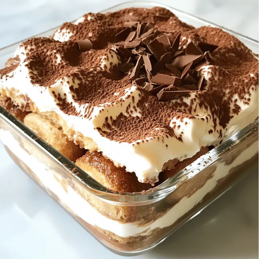 No-Bake Tiramisu Delight in Simple Layers