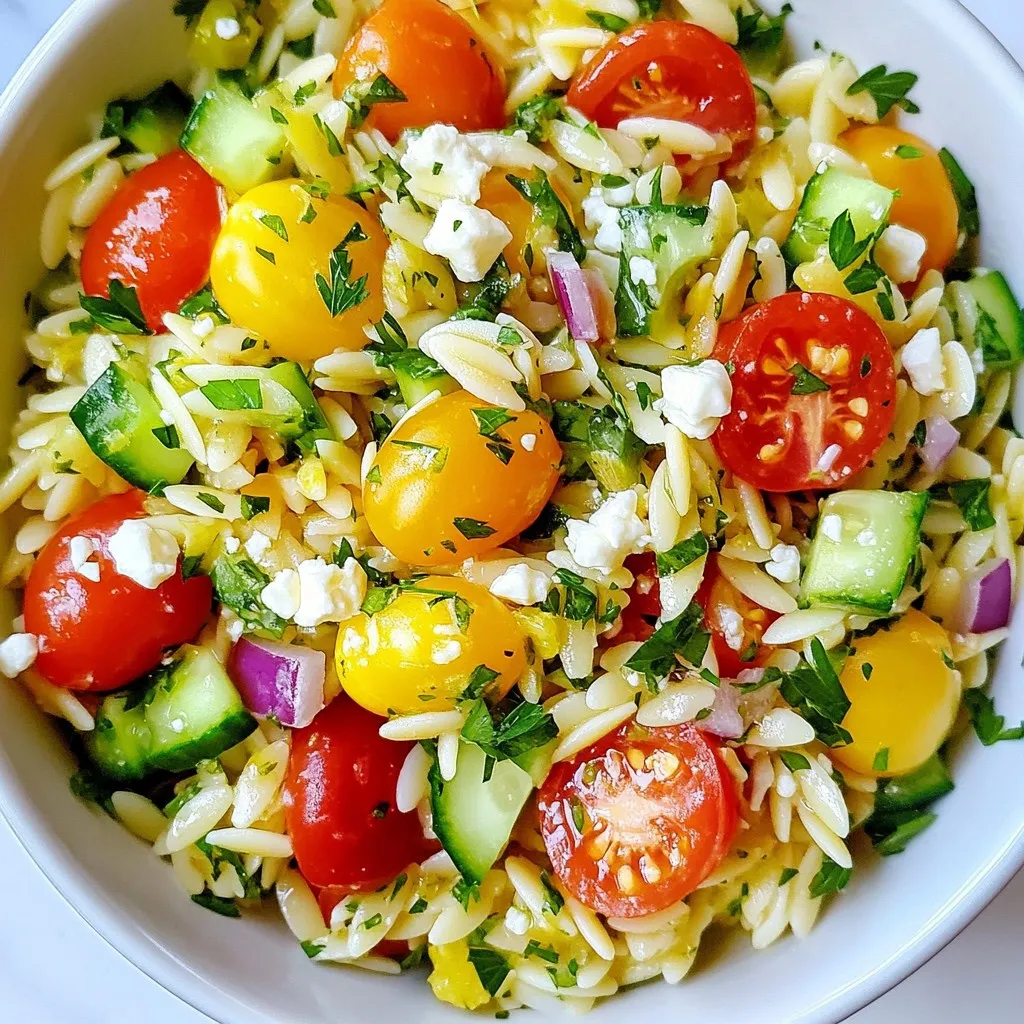 Lemon Garlic Orzo Salad Fresh and Flavorful Delight