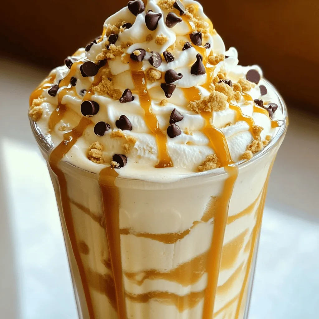 Caramel Cookie Dough Shake Rich and Creamy Delight