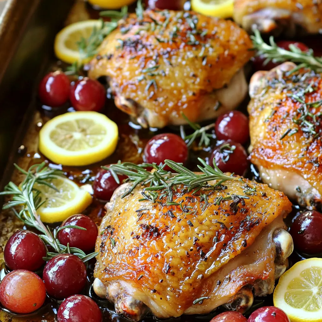 Sheet-Pan Rosemary Chicken and Grapes Flavor Boost