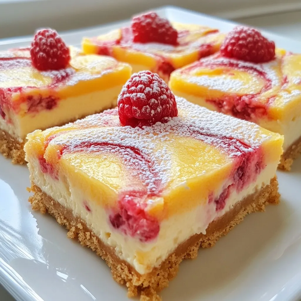 Raspberry Lemonade Cheesecake Bars Delightful Treats