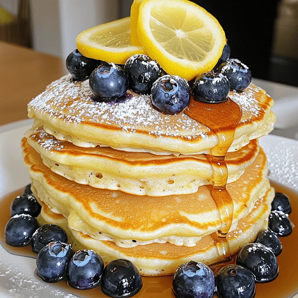 Lemon Blueberry Pancakes Simple and Tasty Treat