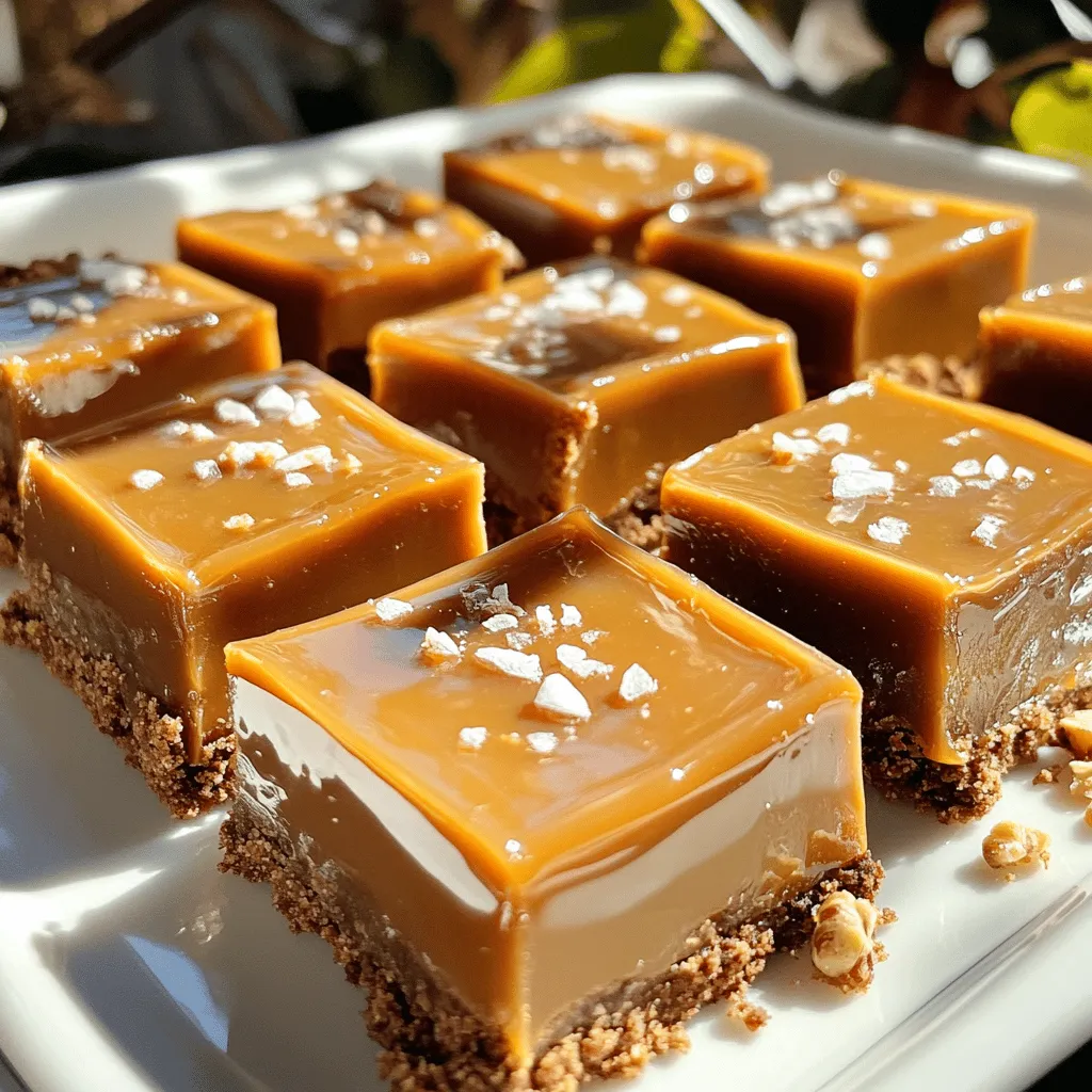 No-Bake Salted Caramel Bars Delightful and Easy Treat