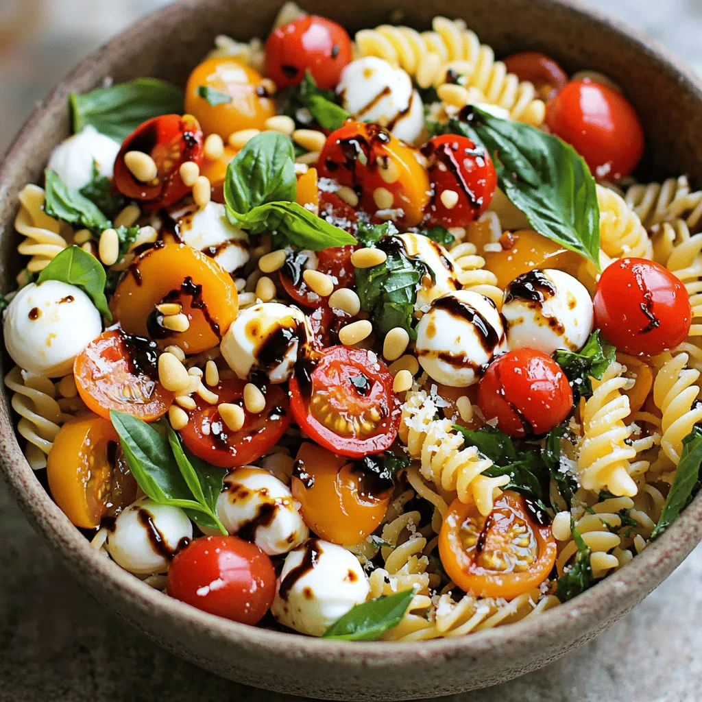 Tomato Basil Caprese Pasta Salad Vibrant and Fresh Dish