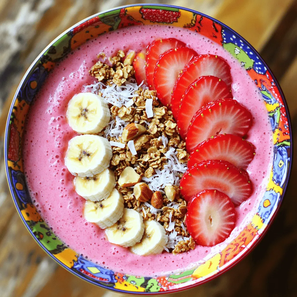 Strawberry Banana Smoothie Bowl Tasty and Healthy Recipe