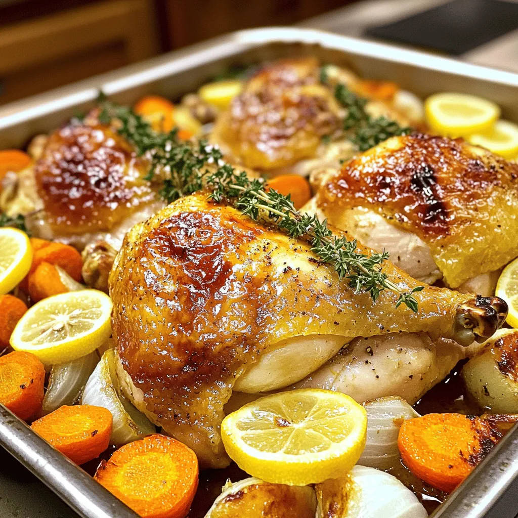 Lemon Thyme Roasted Chicken Delicious and Simple Dish