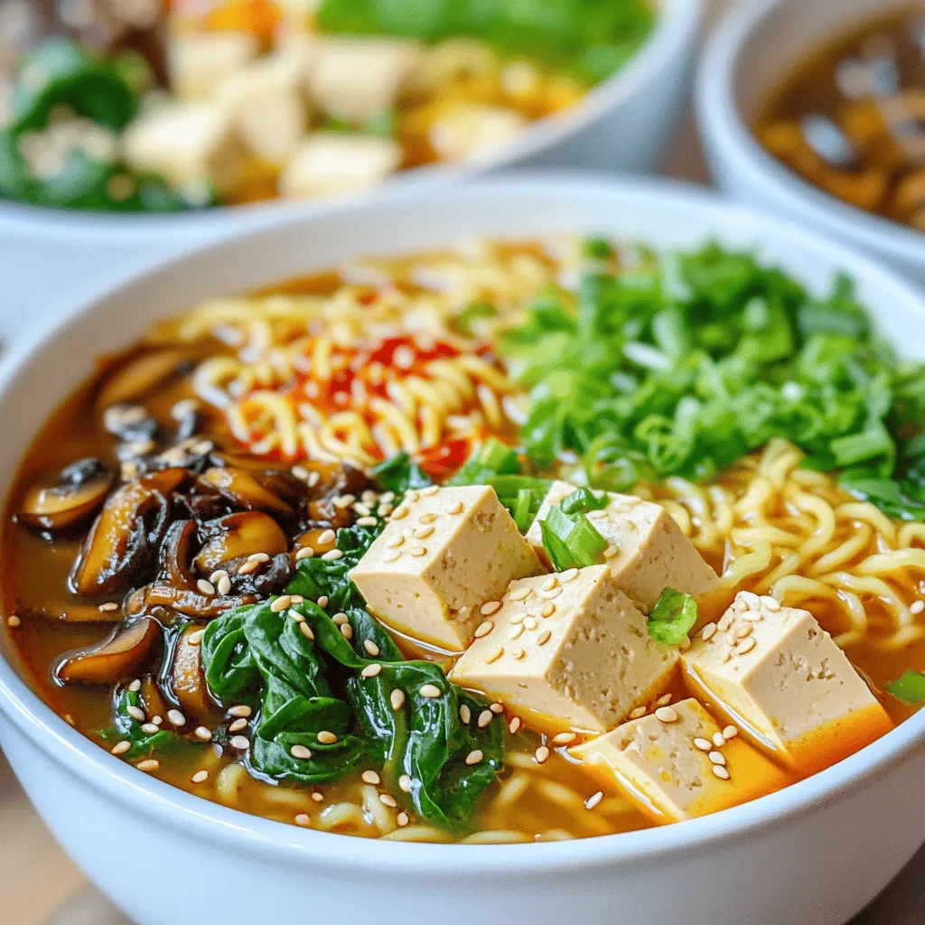 Spicy Miso Ramen with Tofu Flavorful Comfort Bowl