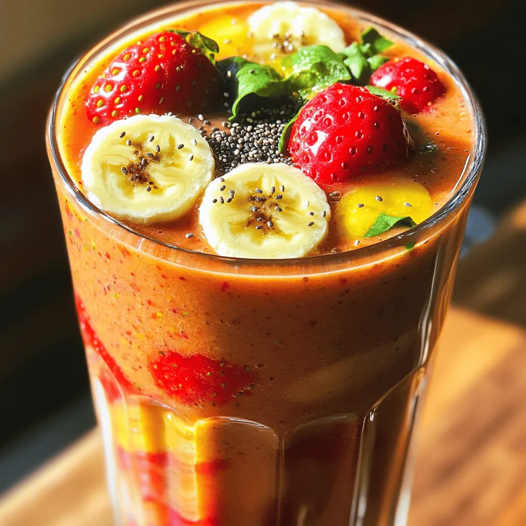 Healthy Strawberry Banana Smoothie For Vitality Boost