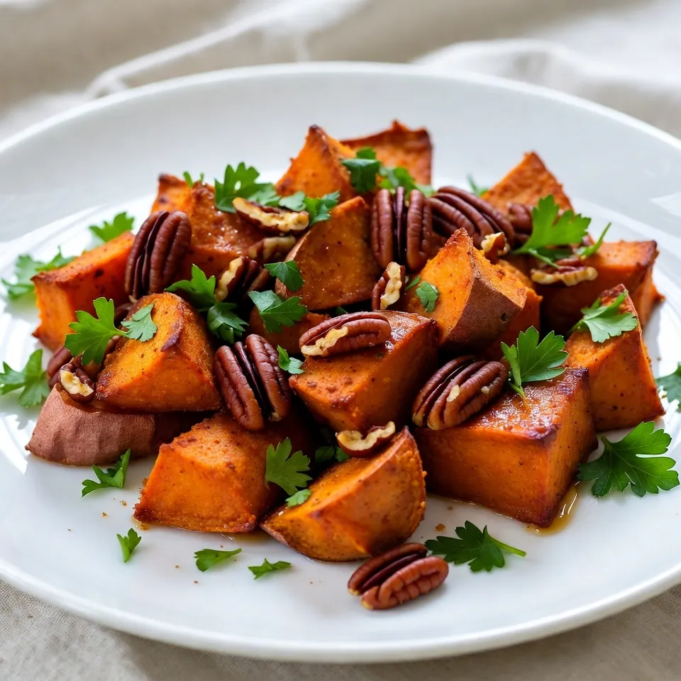 Maple Cinnamon Roasted Sweet Potatoes Flavorful Dish