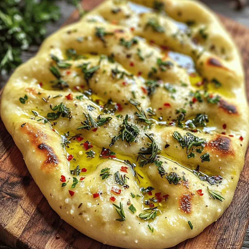 Garlic Herb Flatbread Simple and Flavorful Recipe