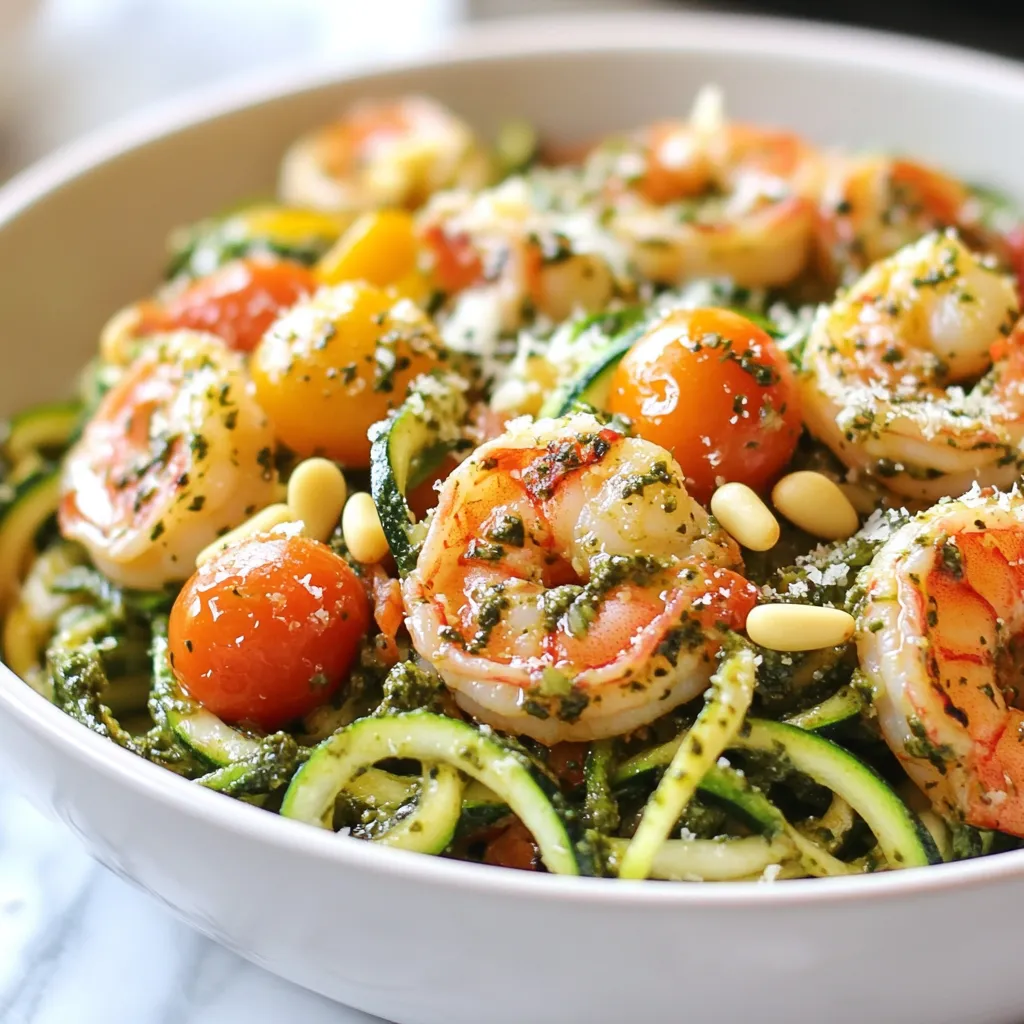 Pesto Shrimp Zoodles Easy and Flavorful Meal