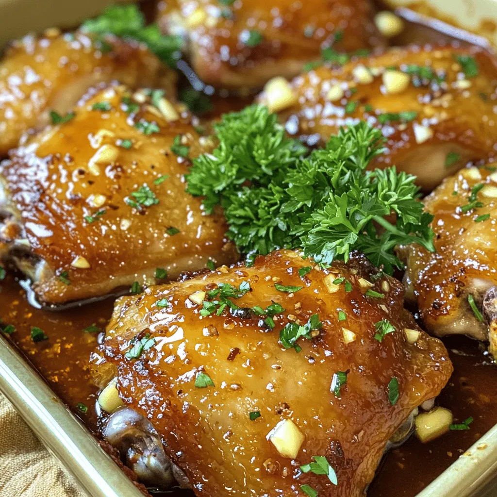 74. Garlic Honey Roasted Chicken Tasty Dinner Idea