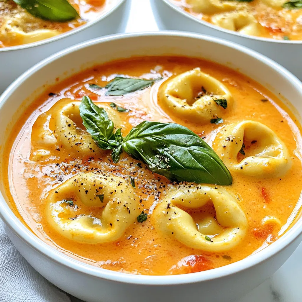 Creamy Tomato Tortellini Soup Rich and Flavorful Meal