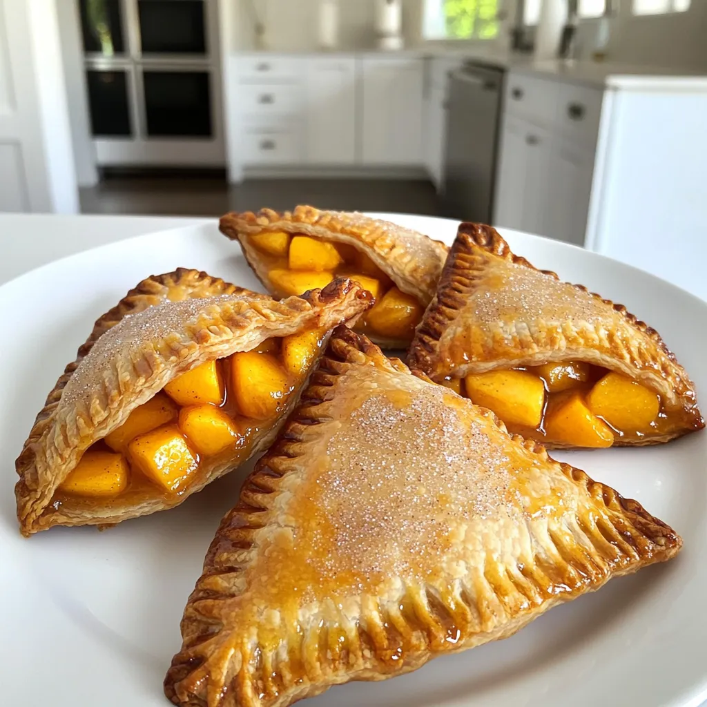 Air Fryer Cinnamon Sugar Peach Hand Pies Delight