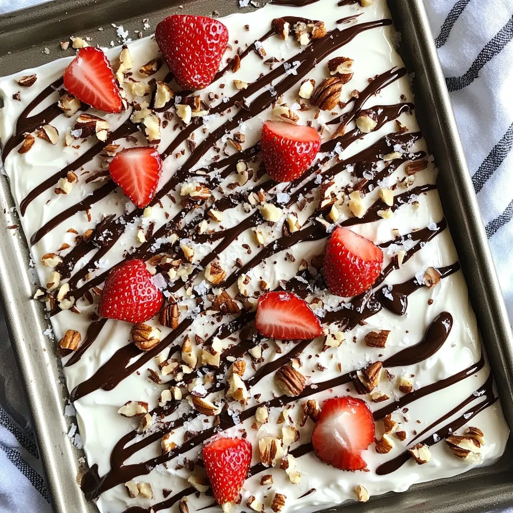 Chocolate Strawberry Yogurt Bark Simple Treat Idea