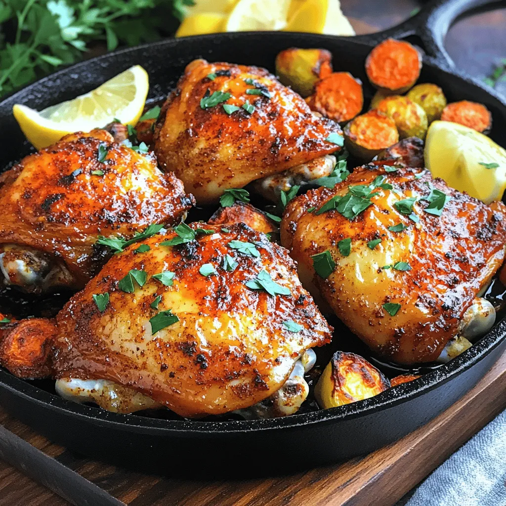 105. Smoky Paprika Chicken Thighs Flavorful Dish
