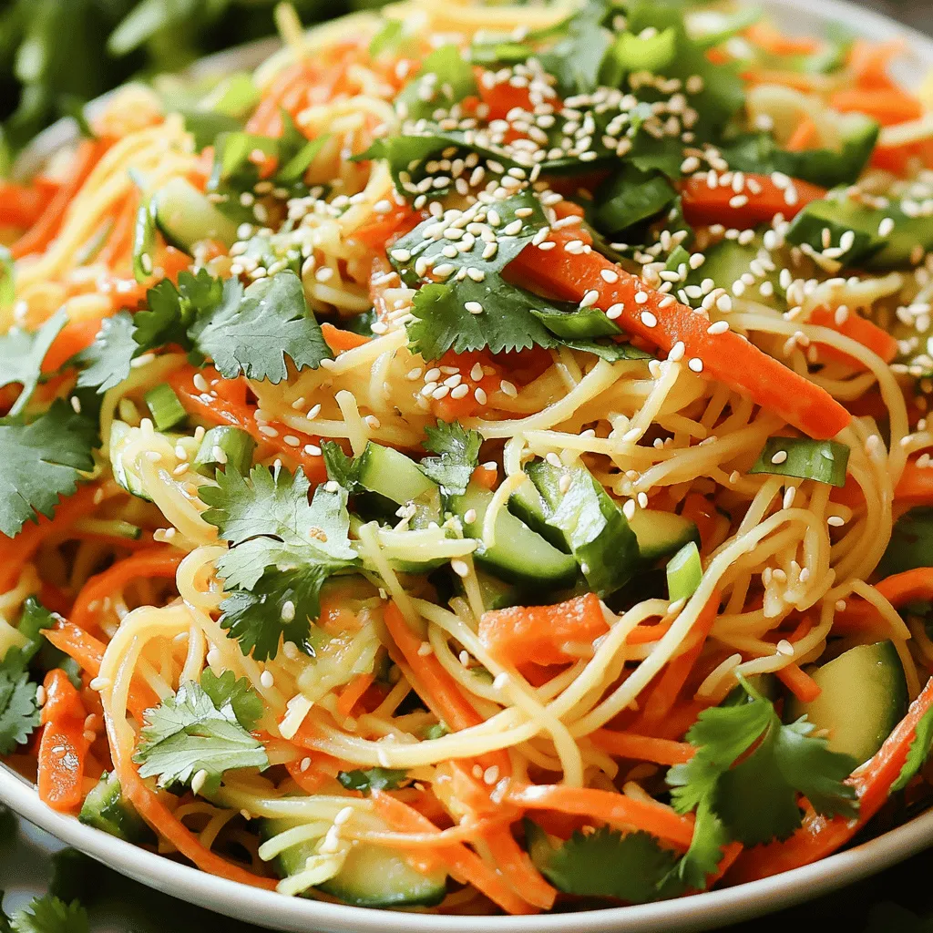 Savory Sesame Ginger Noodle Salad Quick and Easy Meal