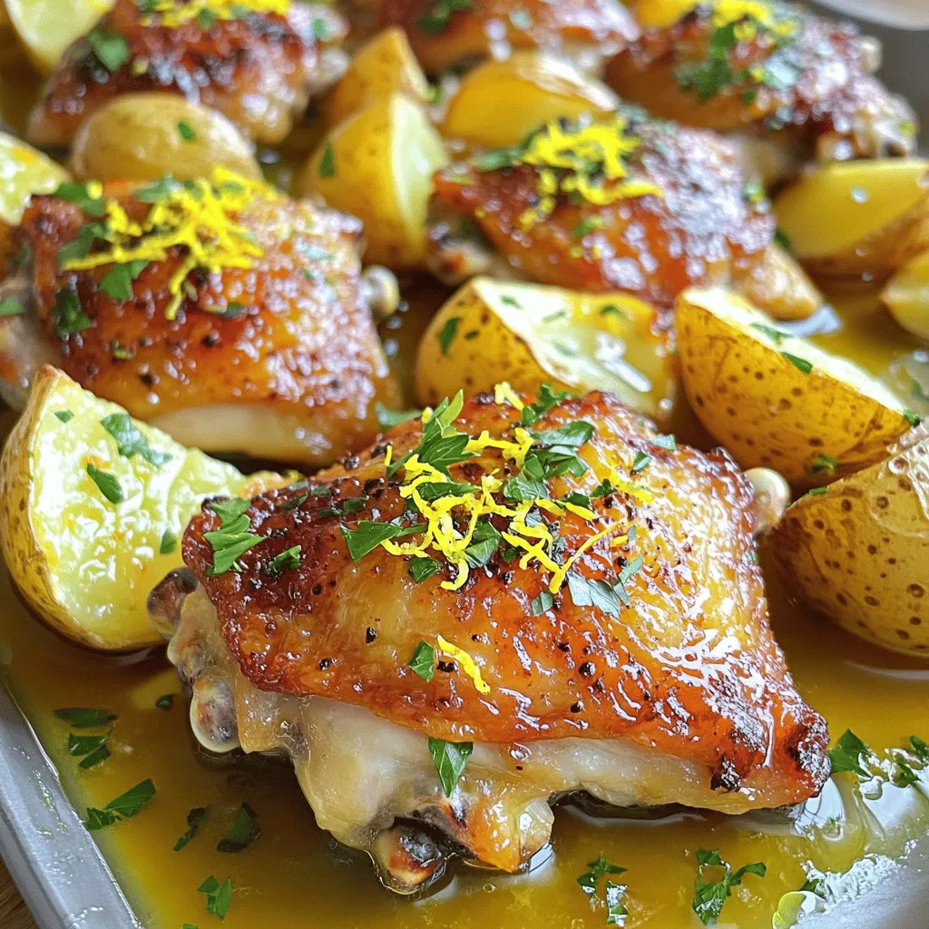 Sheet Pan Greek Lemon Potatoes &#038; Chicken Delight
