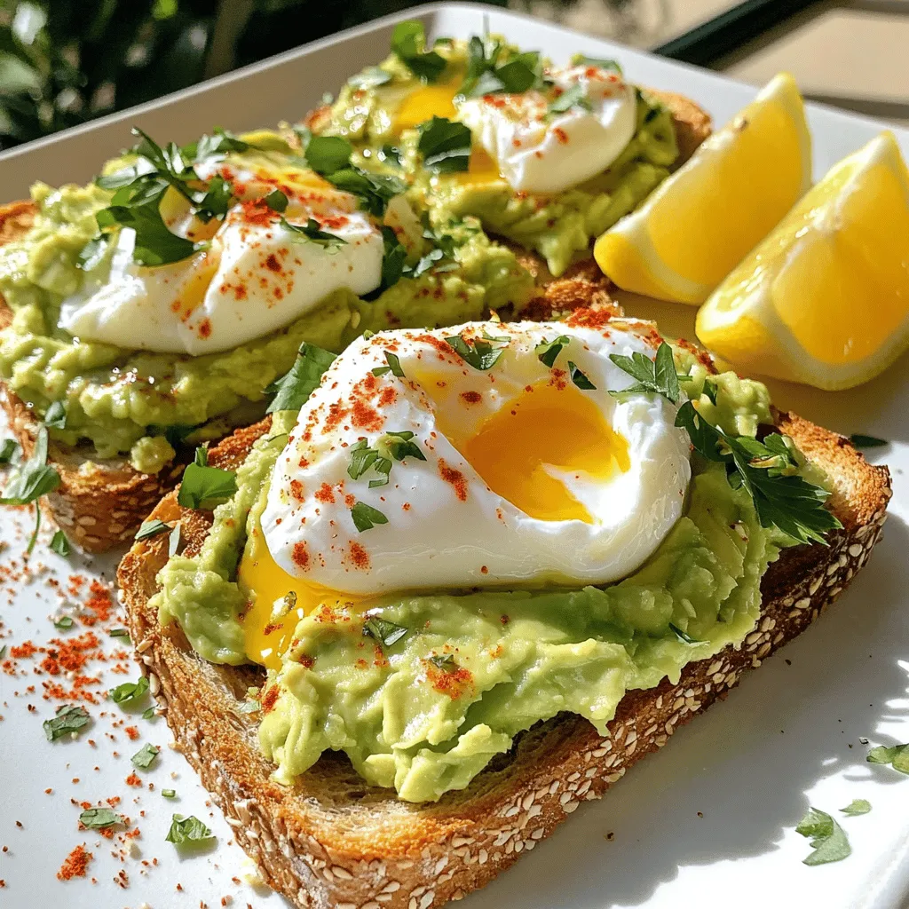 Savory Avocado Toast with Poached Egg Delight