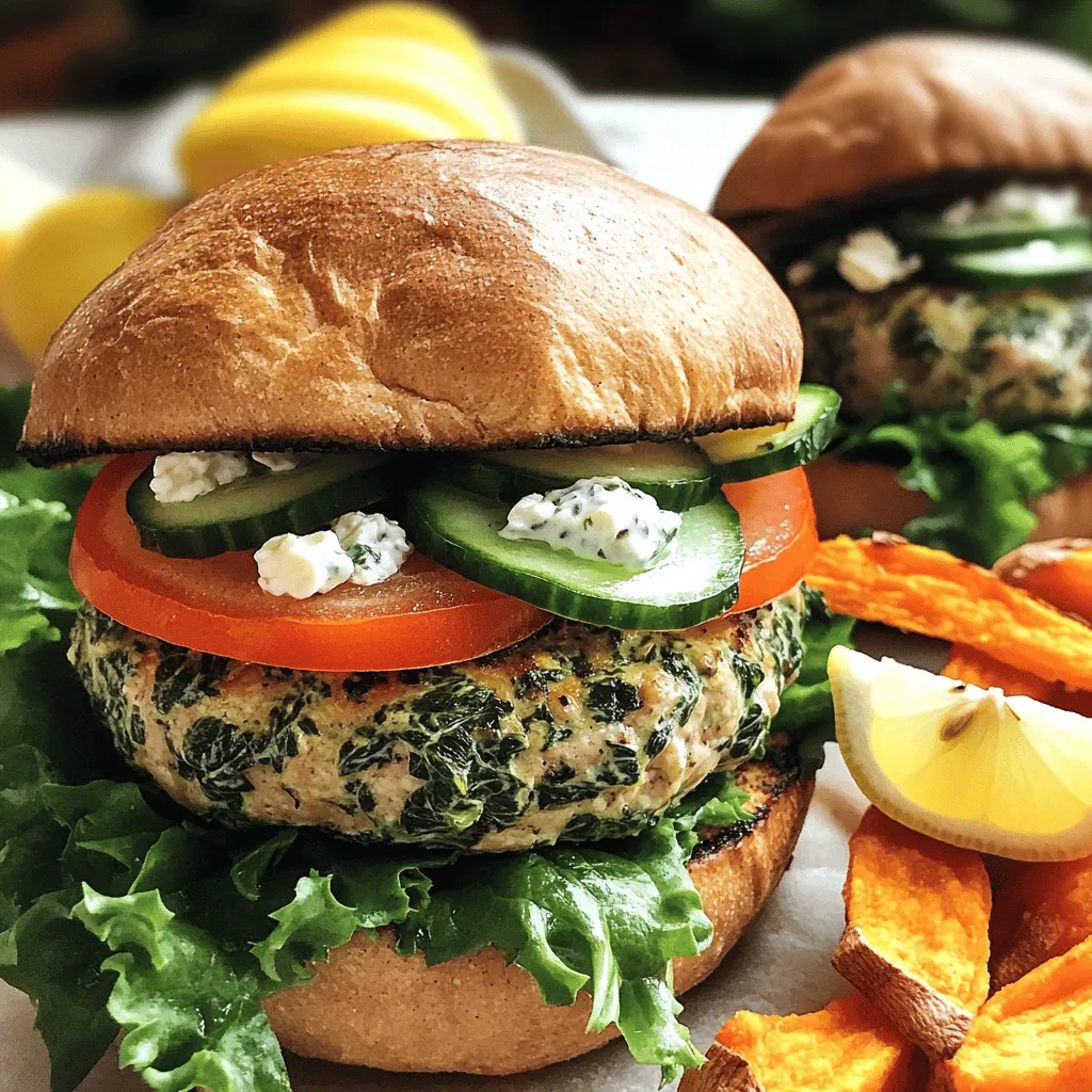 Spinach Feta Turkey Burgers Healthy and Flavorful Meal