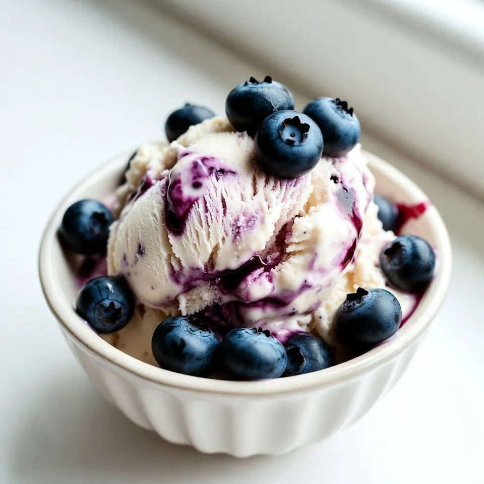 Blueberry Cheesecake Ice Cream Delightful and Creamy Treat