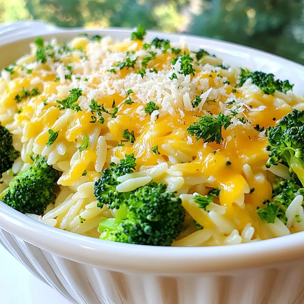 Creamy Broccoli Cheddar Orzo Simple Cozy Meal