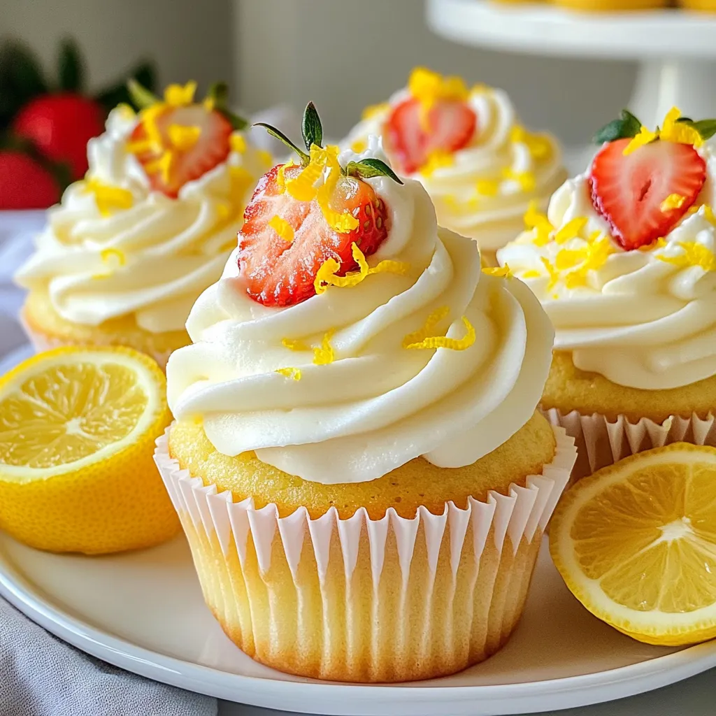 Strawberry Lemonade Cupcakes Sweet and Tart Delight