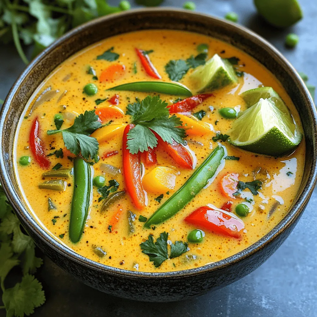 Slow Cooker Thai Coconut Curry Soup Flavor Boost