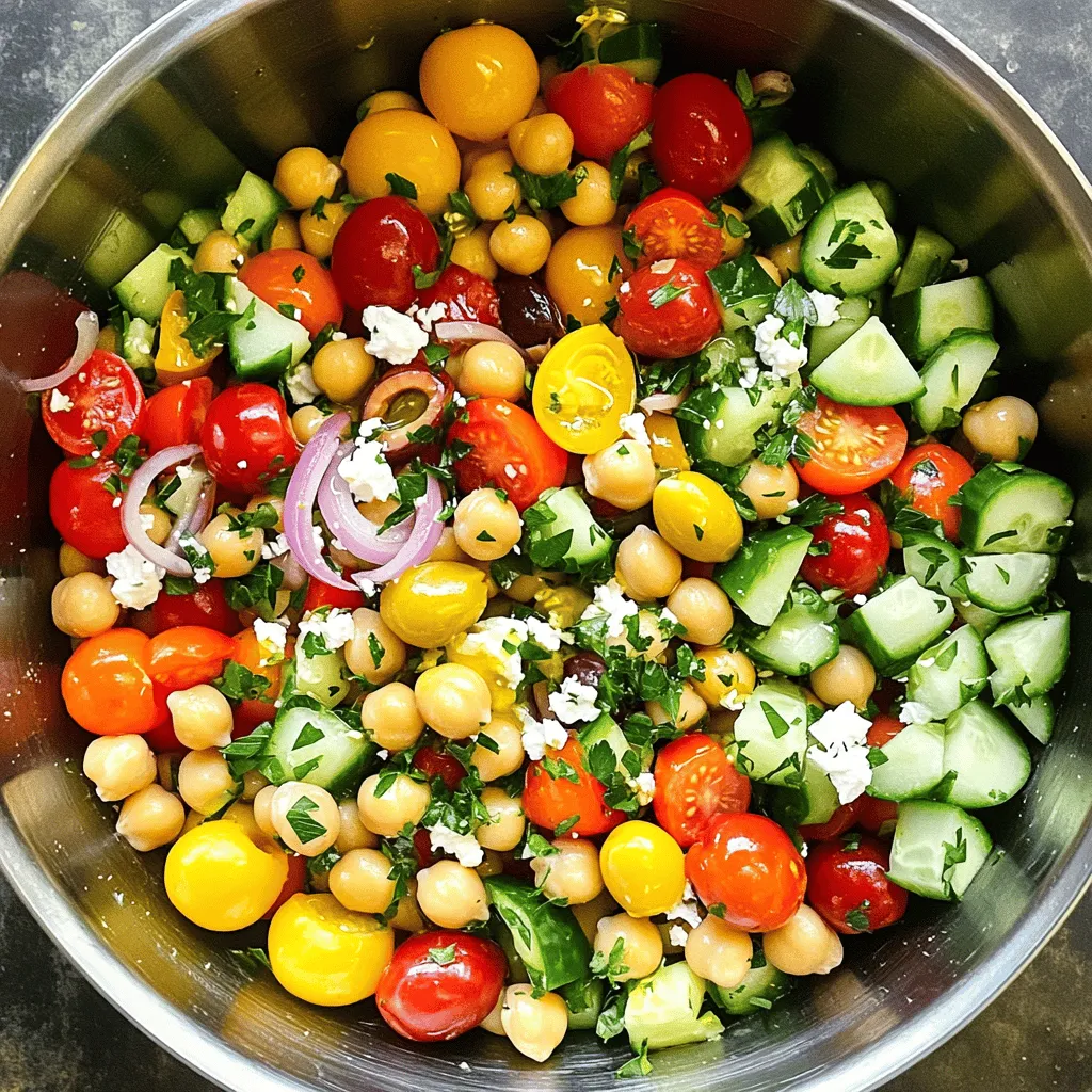 Mediterranean Chickpea Salad Savory and Fresh Dish