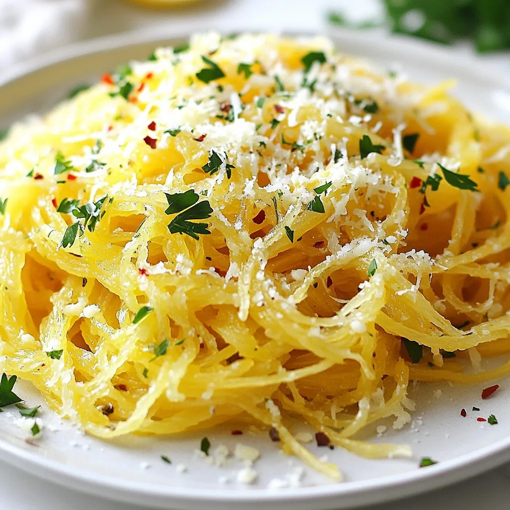 Garlic Parmesan Spaghetti Squash Savory and Simple Dish
