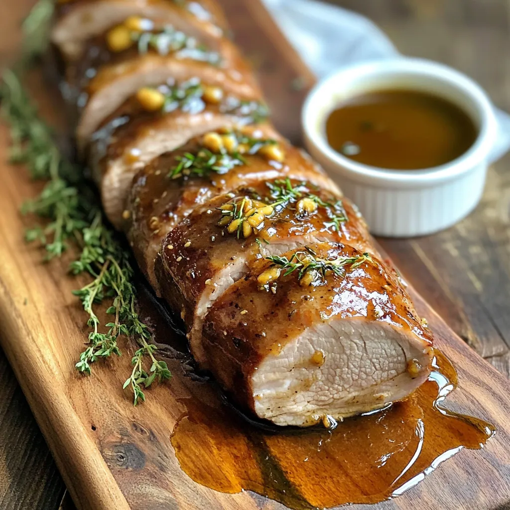Maple Dijon Glazed Turkey Tenderloin Tasty Delight