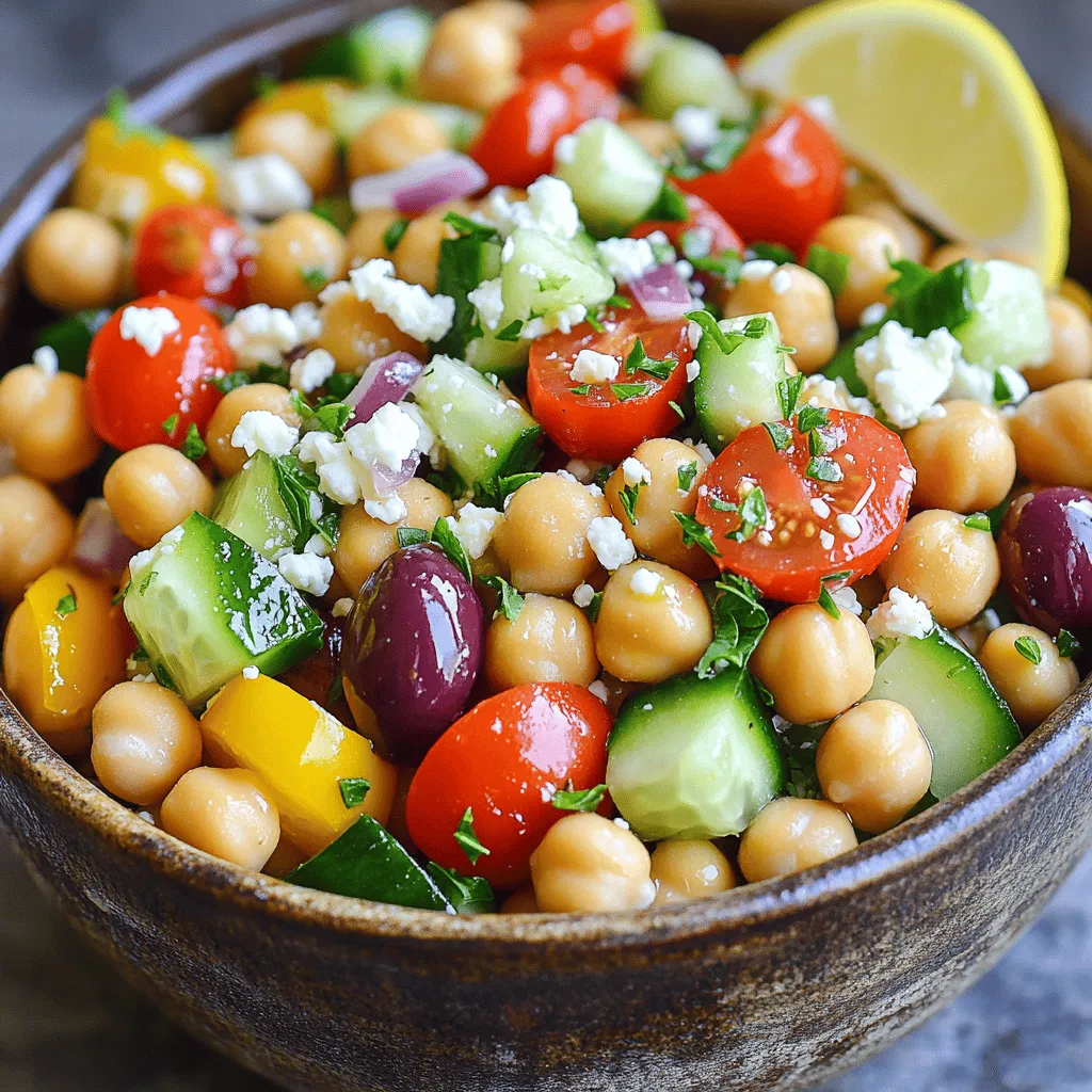 Mediterranean Chickpea Salad Fresh and Flavorful Dish