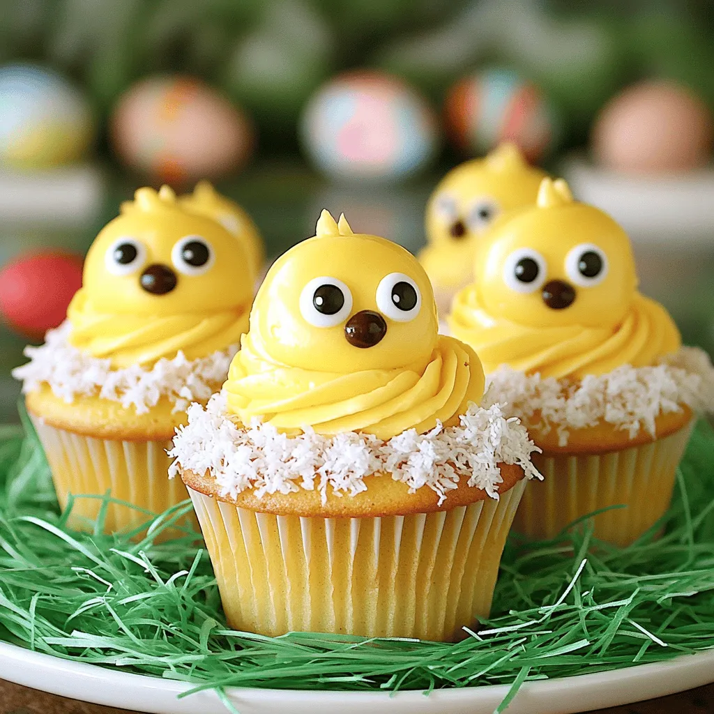 Easter Chicks Cupcakes Fun and Colorful Treats