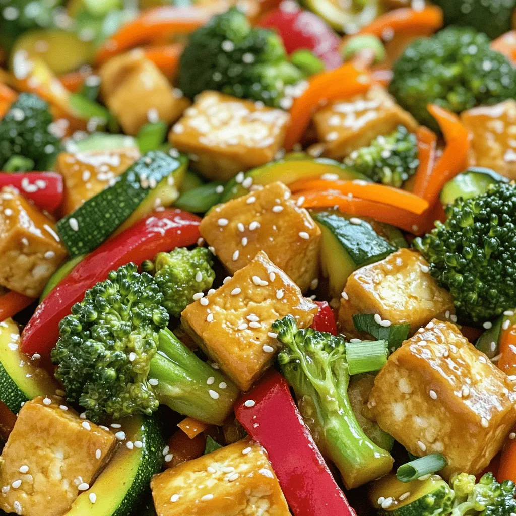 Vegetable Stir Fry with Tofu Quick and Easy Meal