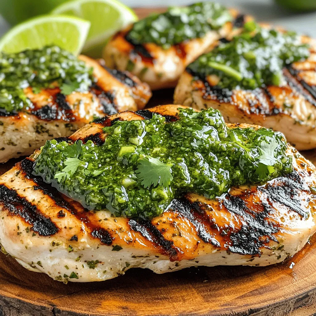 112. Grilled Chicken Chimichurri Flavorful and Easy Meal