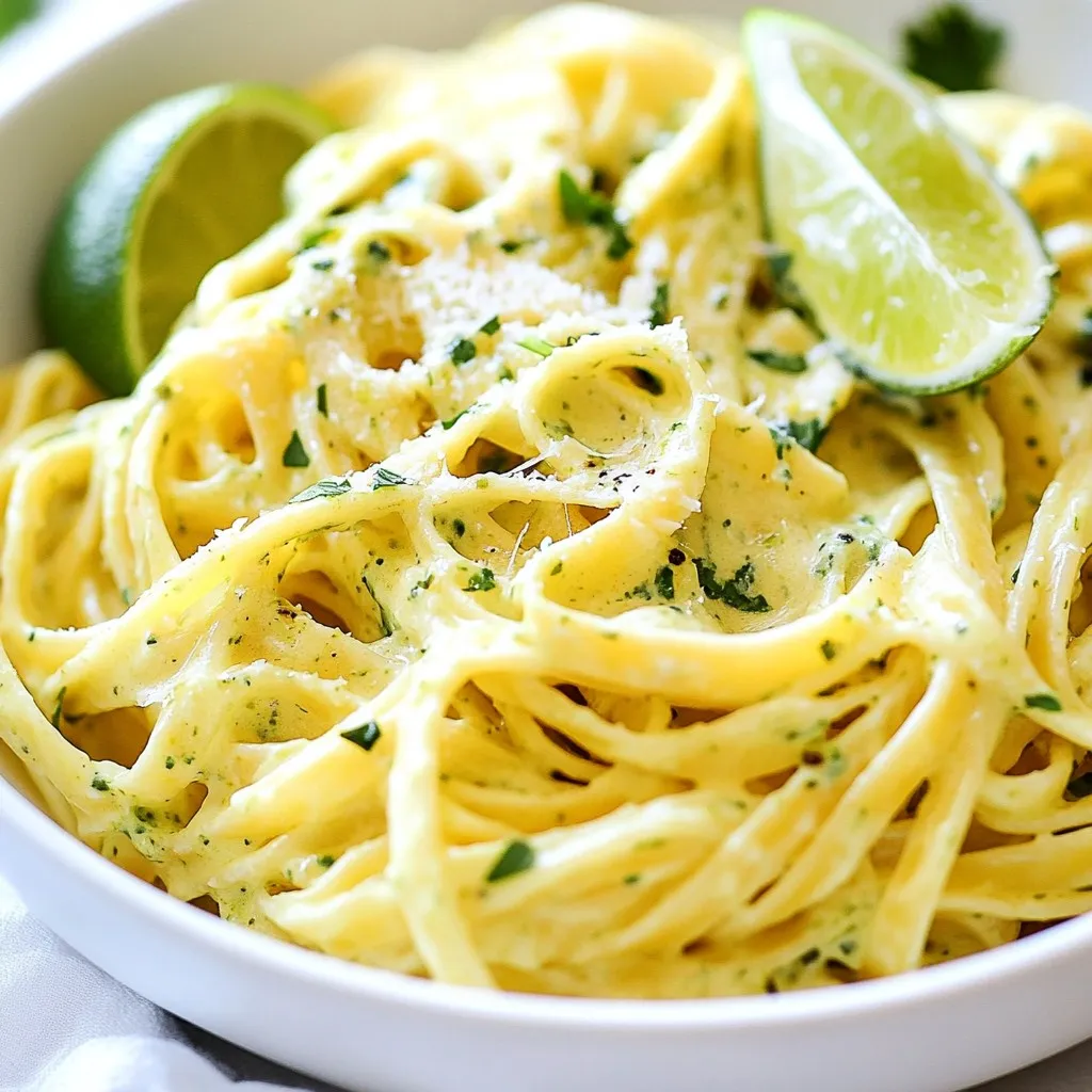 Creamy Cilantro Lime Pasta Quick and Flavorful Dish