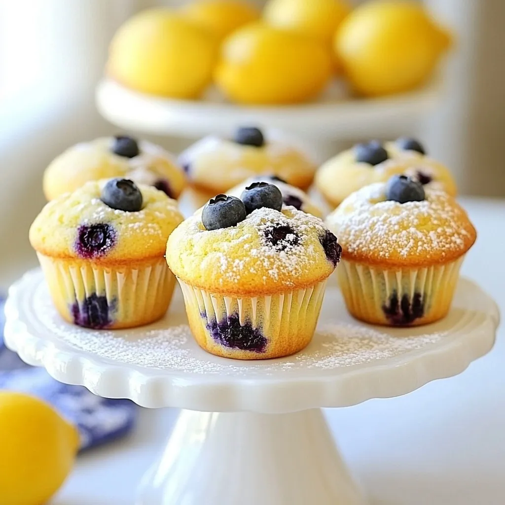 Lemon Blueberry Yogurt Muffins Tasty and Easy Recipe