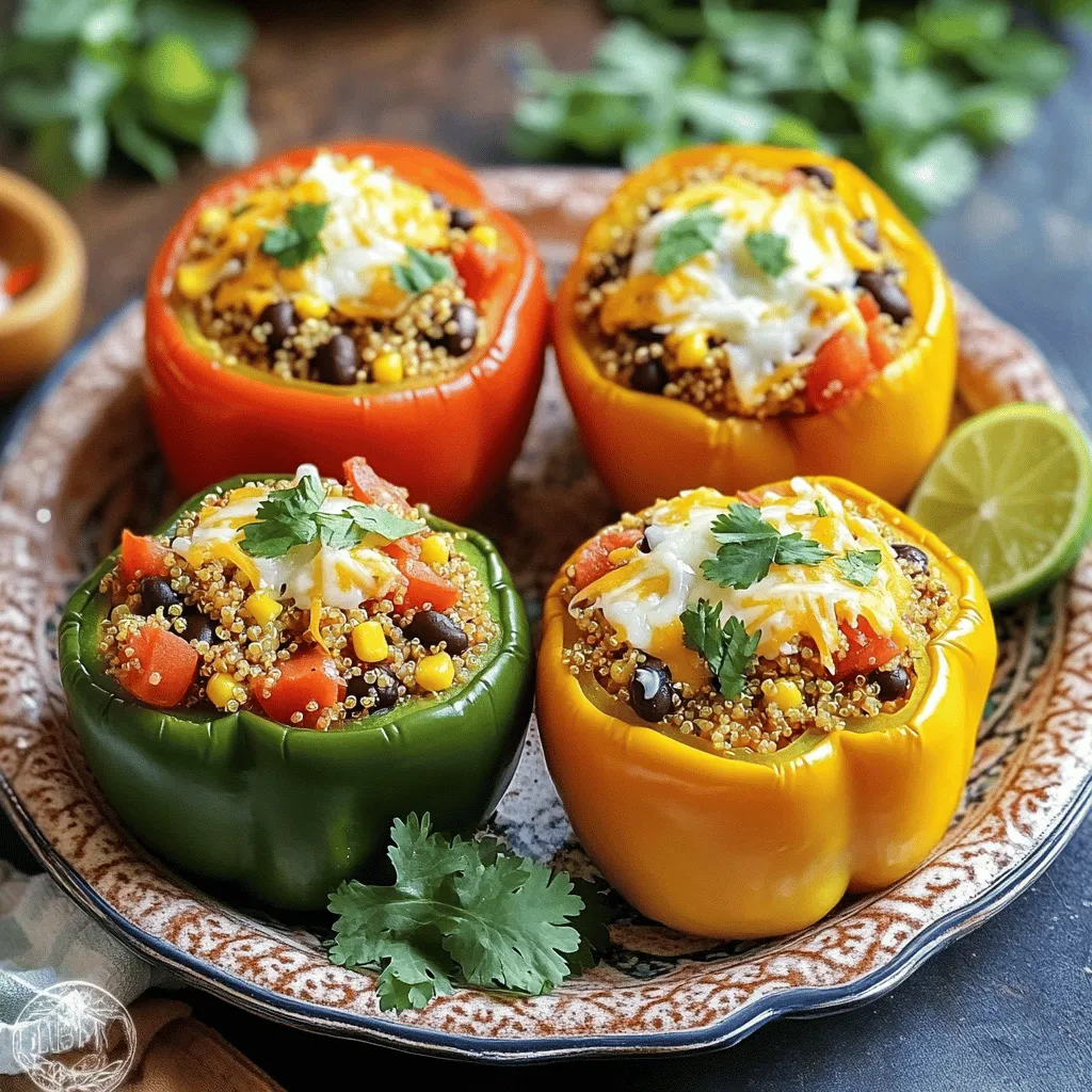 Savory Quinoa Stuffed Peppers Healthy and Easy Meal